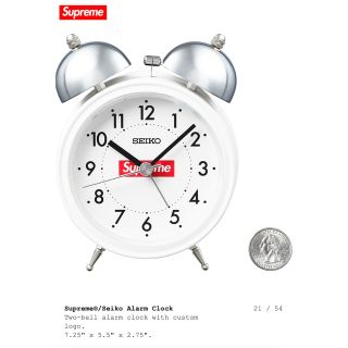 シュプリーム(Supreme)のsupreme seiko alarm clock 目覚まし時計(置時計)