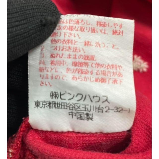 PINK HOUSE - vintage品✨ピンクハウス 赤 ひざ丈ワンピース サイズM