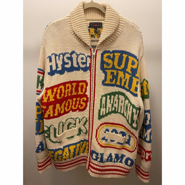 supreme ヒステリックグラマー　カウチンニット