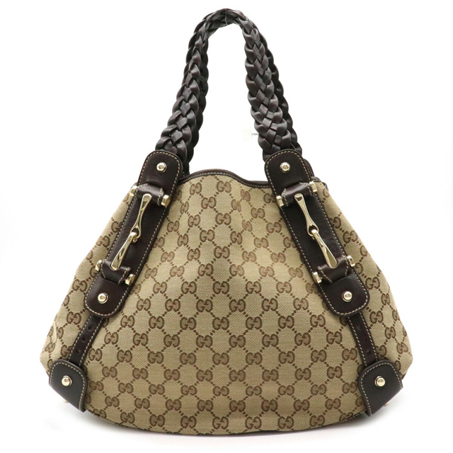 今季一番 Gucci - グッチ GGキャンバス ホースビット 編み込み
