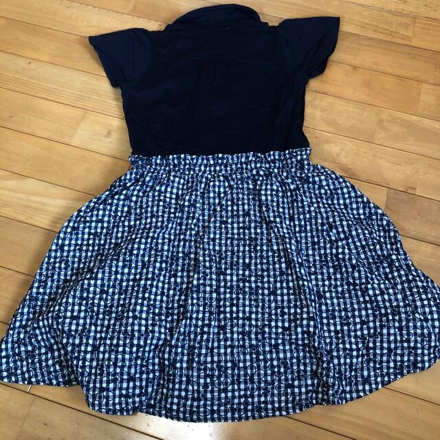 pom ponette(ポンポネット)のポンポネット　ワンピース　半袖　L キッズ/ベビー/マタニティのキッズ服女の子用(90cm~)(ワンピース)の商品写真