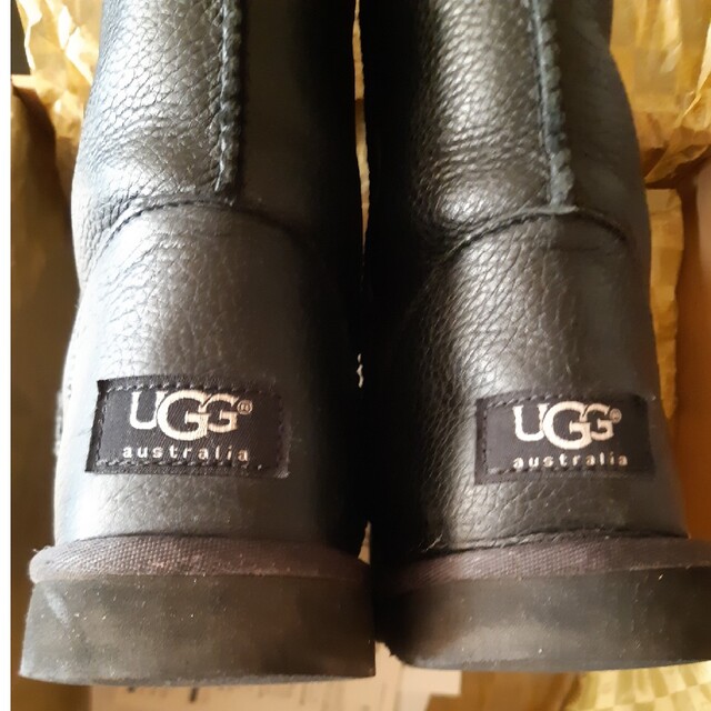 UGGムートンブーツショートレザー - ブーツ