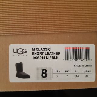 アグ(UGG)のUGGムートンブーツショートレザー(ブーツ)