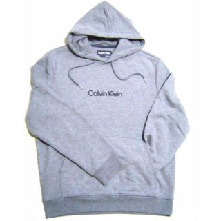 カルバンクライン(Calvin Klein)のカルバンクライン スウェット ロゴ刺しゅうプリント プルバーパーカー(パーカー)