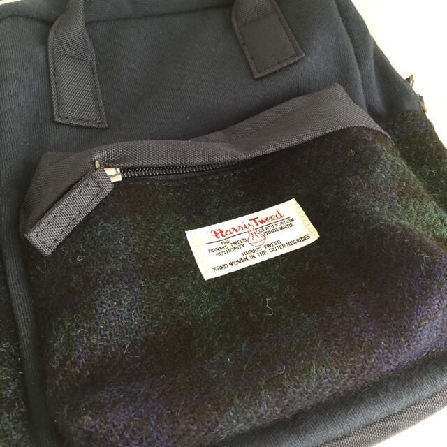 Harris Tweed(ハリスツイード)の☸️【 kids サイズ 】ハリスツイード 2wayバッグ リュック デイバッグ キッズ/ベビー/マタニティのこども用バッグ(リュックサック)の商品写真