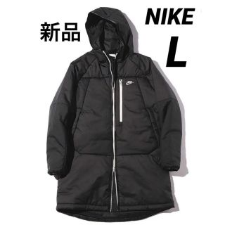 ナイキ(NIKE)の【L】NIKE ナイキ 中綿ジャケット ベンチコート ダウンジャケット 黒(ダウンジャケット)