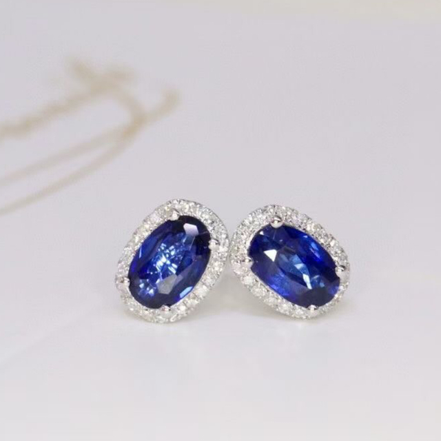 天然ブルーサファイア ダイヤ ピアス2.4ct k18 ¥ - アクセサリー 天然ブルーサファイア ダイヤ ピアス2.4ct k18 ¥ - アクセサリー