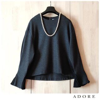 ◆幻完売◆ 希少美品 定価2.7万円 ADORE コットンバックレースカットソー