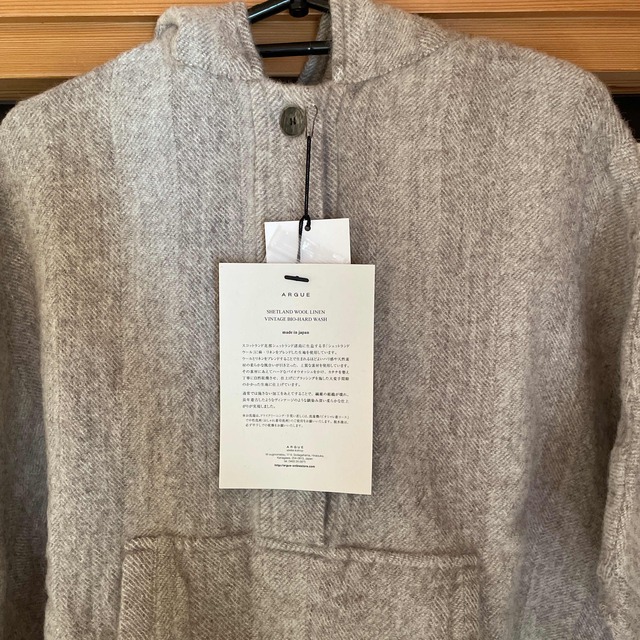 新品未使用】argue SHETLAND WOOL LlNEN PONCHO - ポンチョ