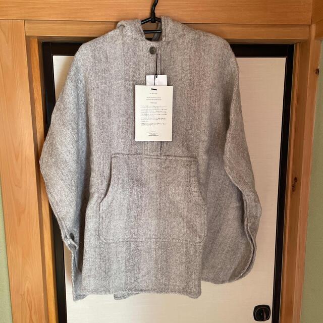 新品未使用】argue SHETLAND WOOL LlNEN PONCHO - ポンチョ