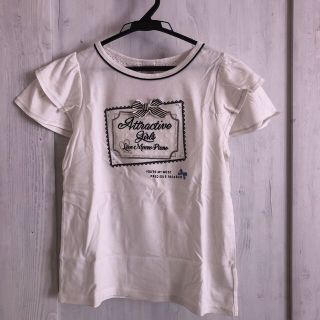 メゾピアノ(mezzo piano)のメゾピアノ◇新品♪袖フリルＴシャツ(Tシャツ/カットソー)