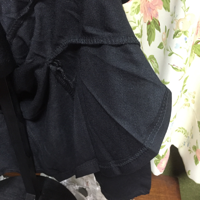 pppさま専用★ブラック 130㎝ バックリボンワンピース キッズ/ベビー/マタニティのキッズ服女の子用(90cm~)(ワンピース)の商品写真