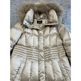 23区 - ☆23区☆ リアルファー ロングダウンコート ゴールドベージュ