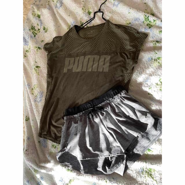 PUMA(プーマ)のPUMA⭐️トレーニングウェア2点セット レディースのトップス(Tシャツ(半袖/袖なし))の商品写真