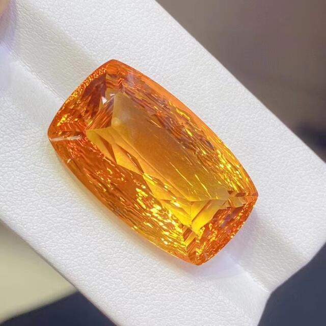 天然宝石 天然シトリン ルース 13.796ct