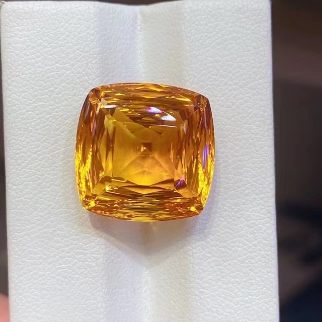 天然宝石 天然シトリン ルース 13.796ct