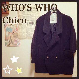 フーズフーチコ(who's who Chico)の☆ダブルカラーコート☆(ロングコート)