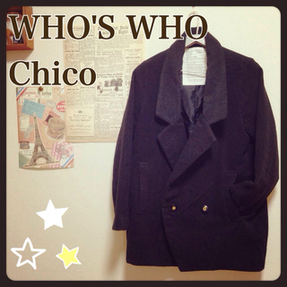 フーズフーチコ(who's who Chico)の☆ダブルカラーコート☆(ロングコート)