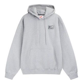 ナイキ(NIKE)のStussy × Nike NRG Washed Hoddie Grey S(パーカー)