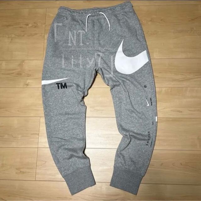 NIKE(ナイキ)のM 新品　NIKE スウッシュ ジョガーパンツ スウェット グレー  ホワイト メンズのパンツ(その他)の商品写真