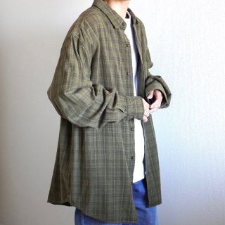 ウールリッチ(WOOLRICH)の古着 ウールリッチ チェックシャツ ネルシャツ グリーン vintage(シャツ)