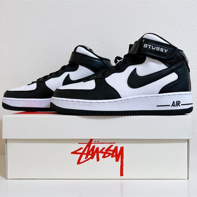 NIKE(ナイキ)のStussy × Nike Air Force 1 Mid 26.0cm メンズの靴/シューズ(スニーカー)の商品写真