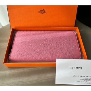 エルメス(Hermes)の極極美品💖エルメス　ジップ　Z刻印　シルクインロング　長財布　ピンク(財布)