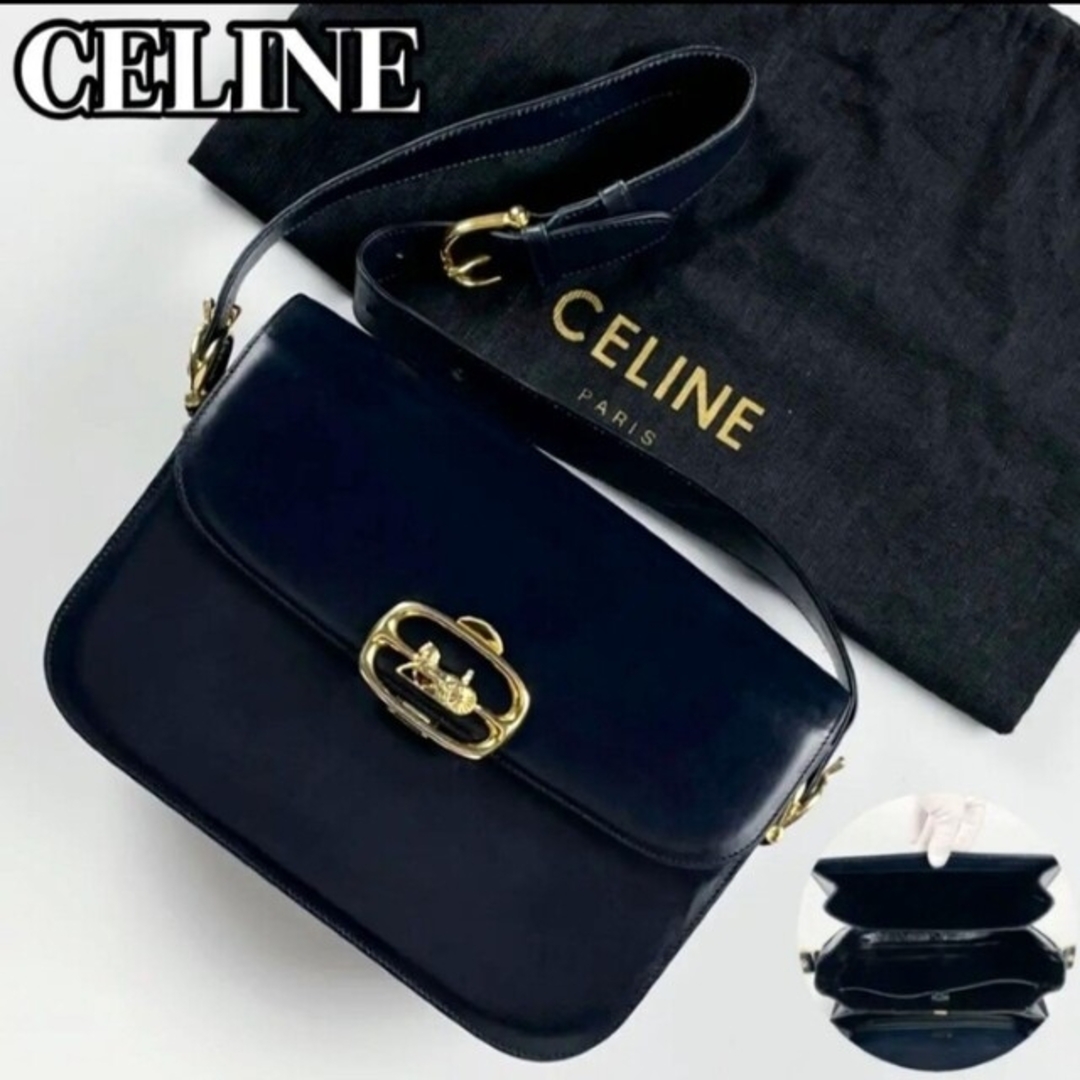 celine - 【美品】ヴィンテージ セリーヌショルダーバッグ馬車金具