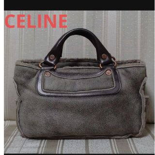 セリーヌ(celine)のお値下げセリーヌ　ブギーバッグ　レア　ムートン(ハンドバッグ)