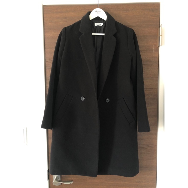 LEPSIM(レプシィム)のLEPSIM チェスターコート Mサイズ ブラック レプシム レディースのジャケット/アウター(チェスターコート)の商品写真