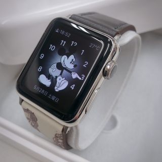 アップルウォッチ(Apple Watch)のApple Watch ステンレス 38mm アップルウォッチ(腕時計(デジタル))