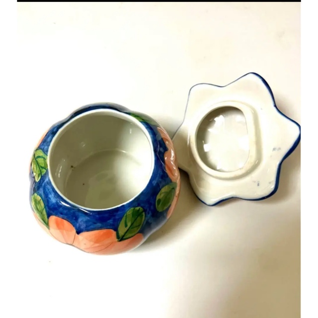 シュガーポット タイ製 陶器 インテリア/住まい/日用品のキッチン/食器(容器)の商品写真