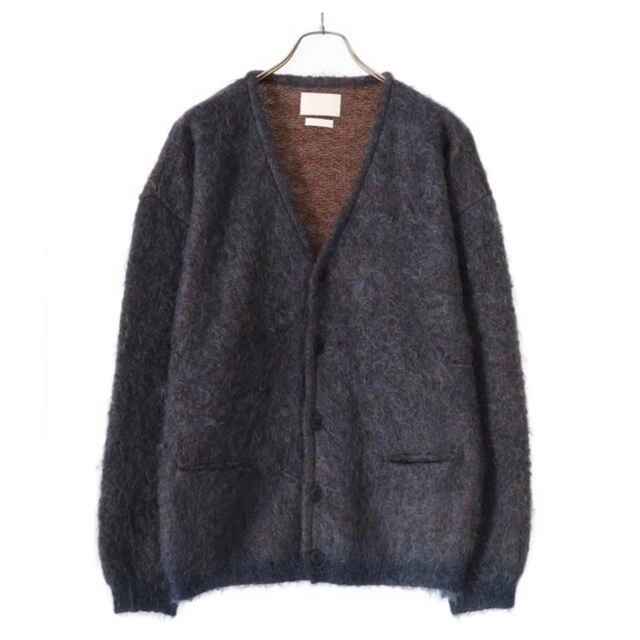 YOKE 4COLOR MIXJACQUARDMOHAIRCARDIGAN