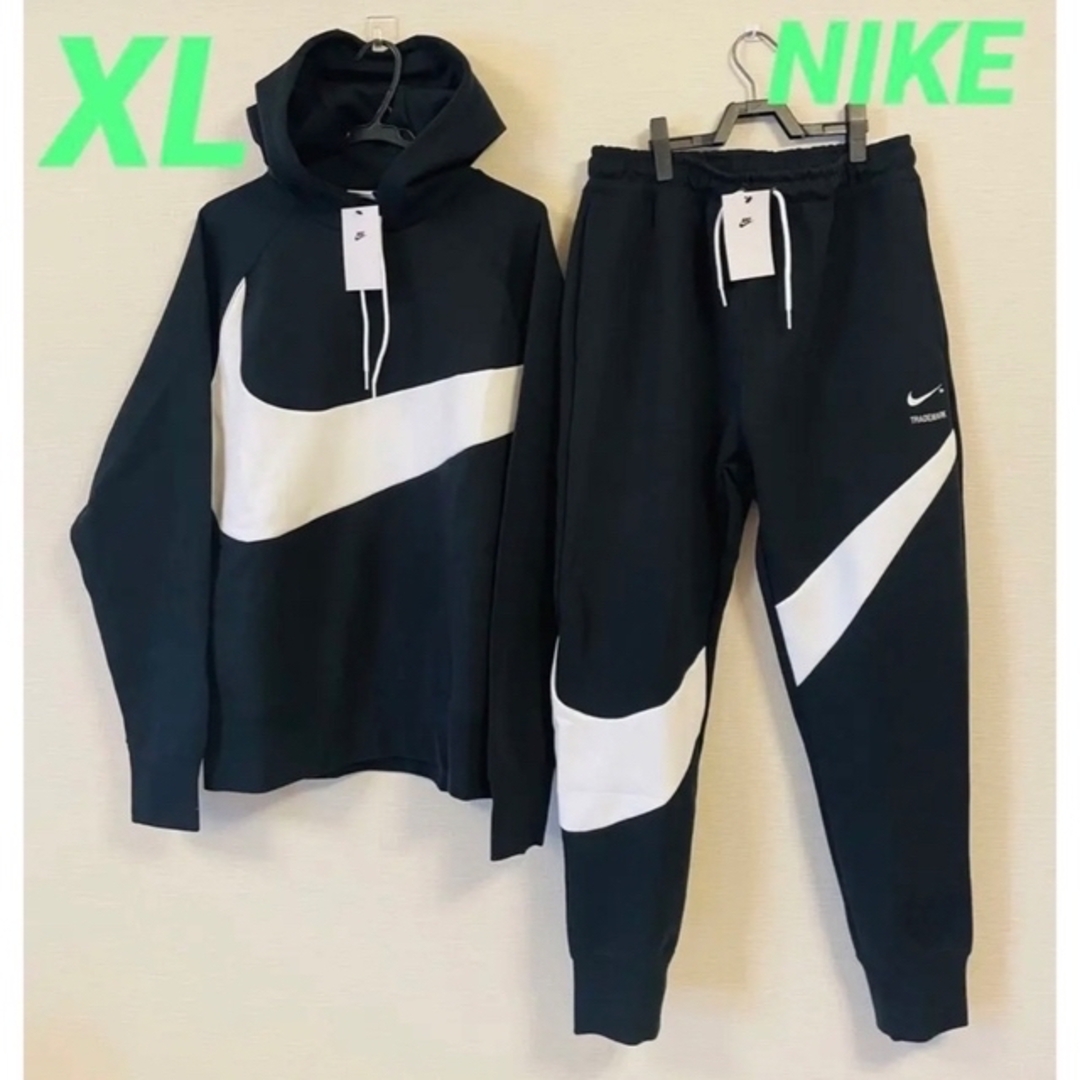 L 【新品】NIKE ビッグスウッシュ  スウェットパンツ　テックフリース