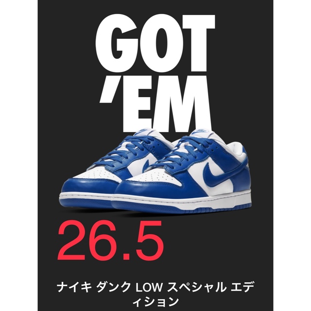 Nike Dunk Low SP Varsity Royal​ Kentucky靴/シューズ