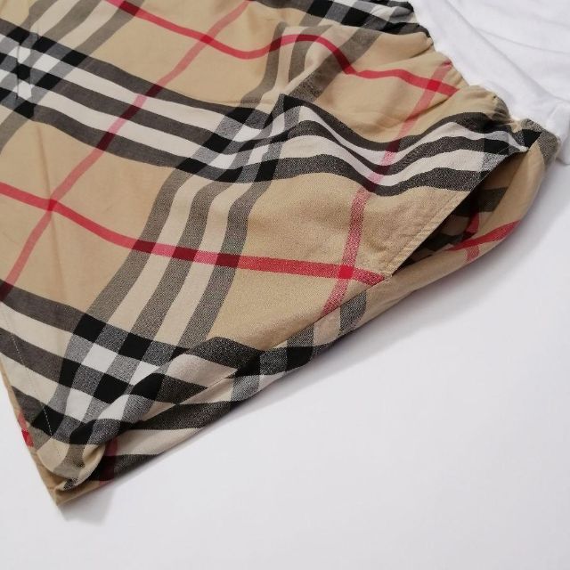 BURBERRY(バーバリー)の✨美品✨バーバリーロンドン　半袖ワンピース　ノバチェック　ホワイト　160cm キッズ/ベビー/マタニティのキッズ服女の子用(90cm~)(ワンピース)の商品写真