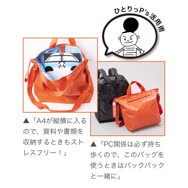 LeSportsac(レスポートサック)の★美品　レスポ × ひとりっぷ　GOOD DAY TOTE 黒 レディースのバッグ(ショルダーバッグ)の商品写真