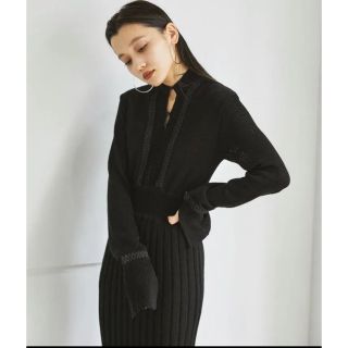 トゥデイフル(TODAYFUL)のBlade pipping knit onepiece(ロングワンピース/マキシワンピース)