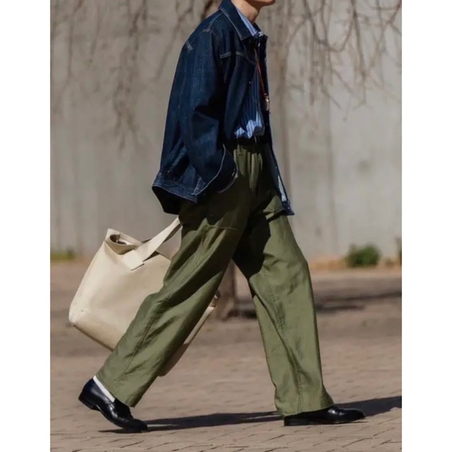 interim GIZA BACK SATIN BAKER PANTS 大人気定番商品 www.gold-and