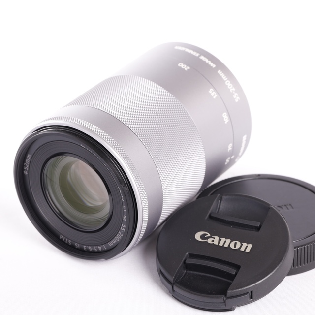 Canon(キヤノン)の今！人気！⭐️手ぶれ補正機能搭載レンズ⭐️キャノン EF-M 55-200mm スマホ/家電/カメラのカメラ(レンズ(ズーム))の商品写真