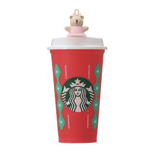 スターバックスコーヒー(Starbucks Coffee)のスターバックス ホリデー 2022 リユーザブルカップ専用ドリンクホールキャップ(グラス/カップ)