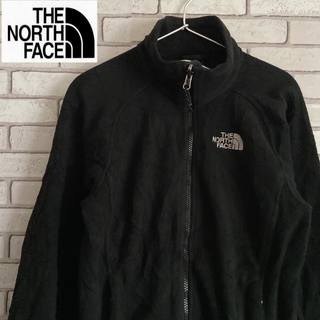 ザノースフェイス(THE NORTH FACE)のTHE NORTH FACE フリースジャケット ブラック 刺繍 レディースXS(その他)