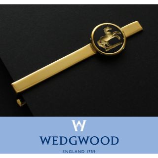 ウェッジウッド(WEDGWOOD)の9180◆ウェッジウッド◆ネクタイピン◆ジャスパーウェア◆黒ゴールド～馬ラウンド(ネクタイピン)