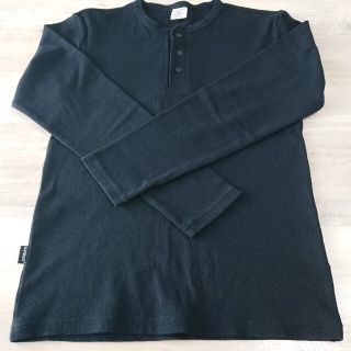 アヴィレックス(AVIREX)のAVIREX ヘンリーロングスリーブ M【ブラック】(Tシャツ/カットソー(七分/長袖))