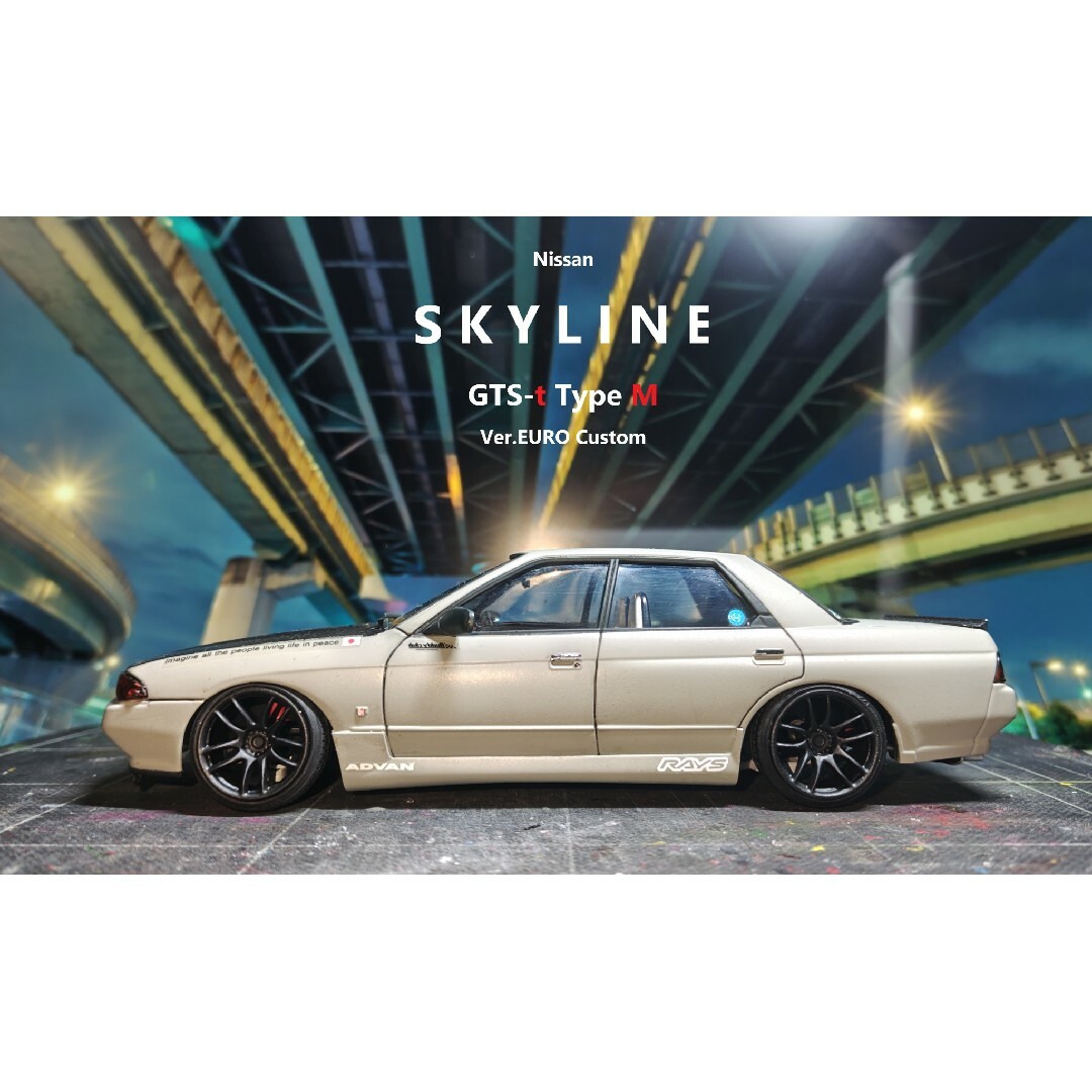 アオシマ ニッサン スカイライン GTS-t タイプM 完成品の通販 by アオシマ ニッサン スカイライン GTS-t タイプM 完成品の通販 by