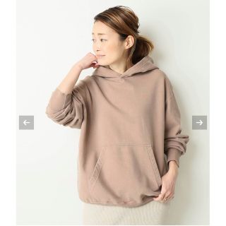 ドゥーズィエムクラス(DEUXIEME CLASSE)のTreasure hoody ピンク   新品タグ付き(パーカー)