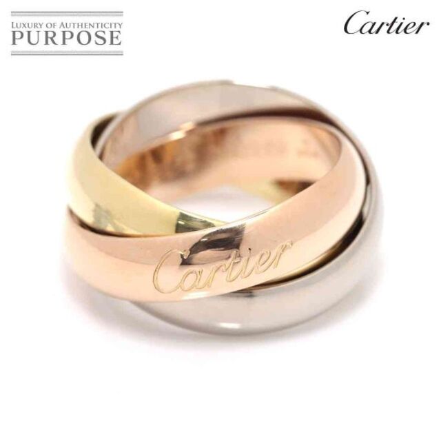特別価格 YG K18 リング #52 LM トリニティ Cartier カルティエ
