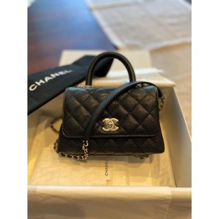 シャネル(CHANEL)の★新品・未使用★CHANELココハンドルxxs 19 2way キャビアスキン(ハンドバッグ)