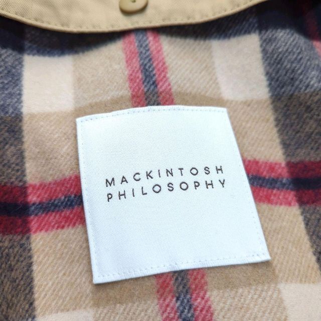 MACKINTOSH PHILOSOPHY(マッキントッシュフィロソフィー)のマッキントッシュ フィロソフィー トレンチコート ライナー付 40 チェック レディースのジャケット/アウター(トレンチコート)の商品写真