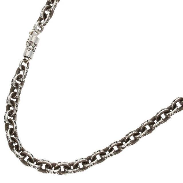クロムハーツ PAPER CHAIN 18/ペーパーチェーン18inch シルバーネックレス メンズ 18inch